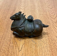Лошадь — шкатулка старинная из бронзы. 