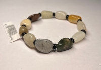 Браслет нефрит микс цветной.