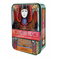 Таро Водолея (Aquarian Tarot) в жестяной коробке. Формат Мини. 