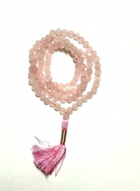 Купить Четки розовый кварц 108 бусин в интернет-магазине Роза Мира