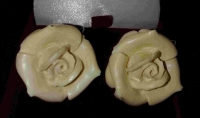 Купить Серьги роза из бивня мамонта в интернет-магазине Роза Мира
