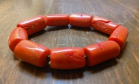 Купить Браслет Коралл натуральный оранжевый в интернет-магазине Роза Мира
