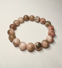 Браслет Яшма розовая 10 мм. 
